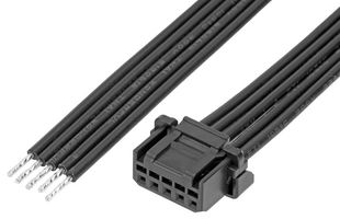 219653-1051 - Cable Assembly, Micro-One 2.0 Receptacle to Free End, 5 Ways, 2 mm, 1 Row, 100 mm, 3.9 " - MOLEX