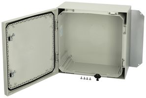 ARCA 404021 - Plastic Enclosure, 2-Point Lock, Multipurpose, Polycarbonate, 400 mm, 400 mm, 210 mm, IK10, IP66 - FIBOX