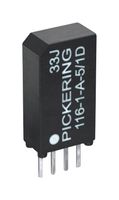 116-1-A-5/2D - Reed Relay, SPST-NO, 5 V, 116 Series, Through Hole, 500 ohm, 500 mA - PICKERING