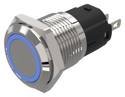 82-4551.0124 - LED Panel Mount Indicator, Blue, 24 V, 16 mm, 10 mA, IP65, IP67 - EAO