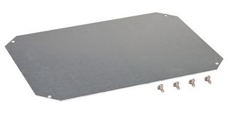 8120733 - Plate, Mounting, Galvanised Steel, ARCA 403015, ARCA 304015, ARCA 304021 & ARCA 403021 Enclosures - FIBOX