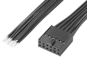 219659-1124 - Cable Assembly, C-Grid III Receptacle to Free End, 12 Ways, 2.54 mm, 2 Row, 600 mm, 23.6 " - MOLEX