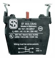 101022137 - Contact Block, Screw, 2 Pole, 8 A, 230 V, Schmersal Command & Signalling Devices, 24 V - SCHMERSAL