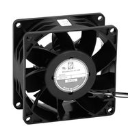OD8038-12HBVXC - DC Axial Fan, 12 V, Square, 80 mm, 38 mm, Ball Bearing, 99 CFM - ORION FANS