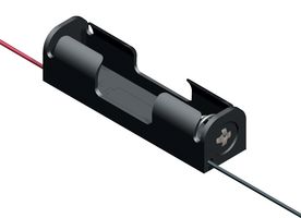 2467 - BATT HOLDER, AAA X 1, WIRE LEADS - KEYSTONE