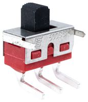 500SSP1S1M6QEA - Slide Switch, SPDT, On-None-On, Panel Mount, 5 A, 120 V - E-SWITCH
