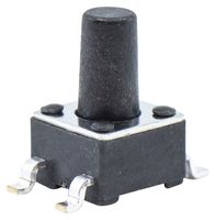 TL3305CF260QG - Tactile Switch, TL3305 Series, Top Actuated, Surface Mount, Round Button, 260 gf, 50mA at 12VDC - E-SWITCH