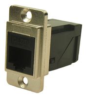 MP-CP30751M - In-Line Adapter, Nickel, RJ45, RJ45, Adaptor, In-Line, MP DUAL SLIM RA FEEDTHROUGH, Jack, 8 Ways - MULTICOMP PRO