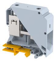 KUT95/GREY - DIN Rail Mount Terminal Block, Feed Thru, 2 Ways, 2 AWG, 0000 AWG, 95 mm², Screw, 232 A - ELKAY