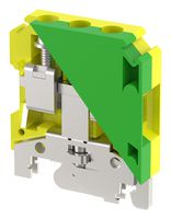 ET16 - DIN Rail Mount Terminal Block, Ground, 2 Ways, 12 AWG, 3 AWG, 16 mm², Screw - ELKAY