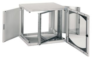 NSYOPB12U5P - 19" Wall Cabinet, 12U, Steel, Light Grey, 650 mm, 600 mm, 500 mm - SCHNEIDER ELECTRIC