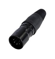RCX5M-Z-001-1 - XLR Connector, 5 Contacts, Plug, Cable Mount, Tin Plated Contacts, Zinc Diecast Body - REAN