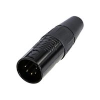 RC5M-B - XLR Connector, 5 Contacts, Plug, Cable Mount, Gold Plated Contacts, Zinc Body - REAN