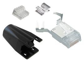SS-39200-092 - Modular Connector, RJ45 Plug, 1 x 1 (Port), 8P8C, Cat5e, Cat6, Cat6a, IP20, Cable Mount - STEWART CONNECTOR