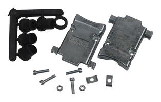 DMH-A-003 - D Sub Backshell, DMH Series, DA, 180°, Zinc Body - CINCH CONNECTIVITY SOLUTIONS