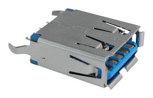 SS-52000-004 - USB Connector, USB Type A, USB 3.0, Receptacle, 9 Ways, Through Hole Mount, Vertical - STEWART CONNECTOR