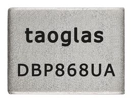 DBP.868.U.A.30 - RF Filter, Band Pass, 868MHz, SMD, GPS L1/L2 and L1/L5 - TAOGLAS