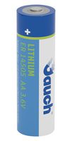 ER14505J-S - Battery, 3.6 V, AA, Lithium Thionyl Chloride, 2.6 Ah, Raised Positive and Flat Negative, 14.5 mm - JAUCH