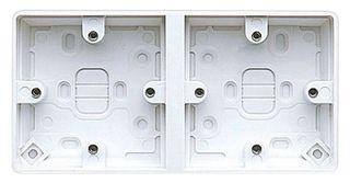 K2025WHI - Electrical Box, Surface Mount, Urea Formaldehyde, 1 Gang, White, 34 mm Internal Depth - HONEYWELL