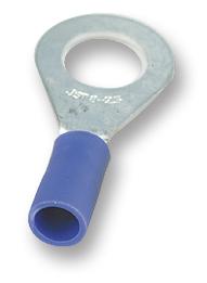JST (JAPAN SOLDERLESS TERMINALS) Crimp Terminals - Ring Tongue FVGS8-2.5 K CRIMP TERMINAL, RING, 8MM, BLUE, PK100 JST (JAPAN SOLDERLESS TERMINALS) 9993304 FVGS8-2.5 K