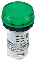 YW1P-1BUQM3G Pilot Light, Green, 240Vac Idec