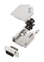 L17DTZK15+L717DA15PST D Sub Connector, Plug, 15Pos, Screw Amphenol ICC