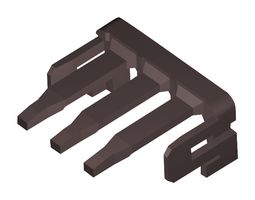 504695-0307 TPA Retainer, PBT, 3Pos, Brown Molex