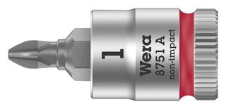 8751 1 X 28mm Bit Socket, Phillips, PH1, 28mm Wera