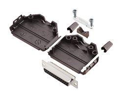 L17DPPK25-Bk+L77SDB25S D Sub Connector, Rcpt, 25Pos, Solder Amphenol ICC