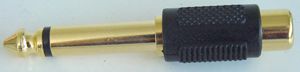 PS000143 Adapter, Mono 6.35mm Plug-RCA/Phono Rcpt multicomp Pro