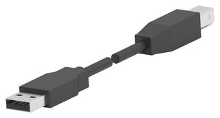 1487596-2 USB Cable, 2.0 Type A Plug-B Plug, 1.5m Amp - Te Connectivity