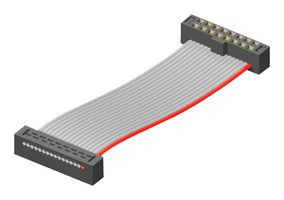 TCSD-15-D-06.00-01-N-Sr . Cable ASSY, IDC Rcpt-Rcpt, 30P, 152.4mm Samtec