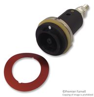 14.0048C1-27 RECEPTACLE, 10BV,  PANEL MOUNT, BROWN STAUBLI