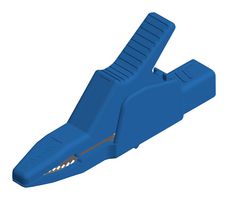 972405102 Crocodile Clip, 30mm, Blue, 32A Hirschmann Test And Measurement