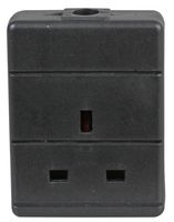 Aso-001 Black Socket, Trailing, 1WAY, Black Pro Elec