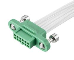 G125-FC11205F1-0450L Cable ASSY, 12 Pos Rcpt-Free End, 450mm Harwin