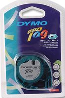 91228 Tape, Metal, Silver, LETRA Tag Dymo