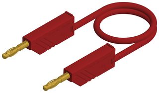 934507701 Test Lead, 4mm Banana Plug, Red, 1.5m Hirschmann Test And Measurement