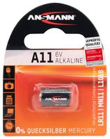 1510-0007 Battery, Non Rechargeable, 6V, A11 ANSMANN
