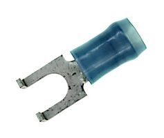 320861 CRIMP TERMINAL, FORK, #6, 14AWG, BLUE AMP - TE CONNECTIVITY
