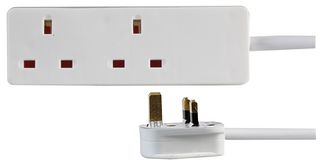 1592 5m Extension Lead Two Gang 5m Pro Elec