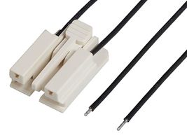 216331-1022 Cable, 2P EdgeLock Rcpt-Free End, 5.9" Molex