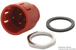 99-9107-50-03 Plug, Panel, Red, 3WAY Binder