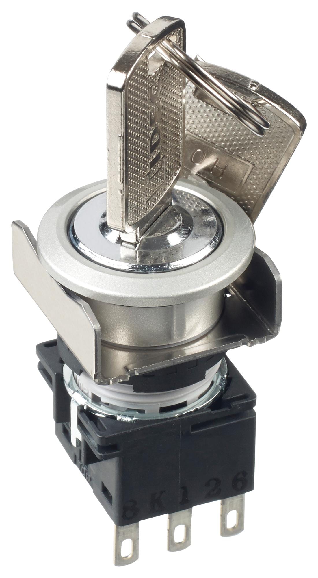 IDEC Key Operated LB6MK-21ST5B LB16MM, KS,SPR RET RIGHT,  2 POS. 90° IDEC 2833331 LB6MK-21ST5B