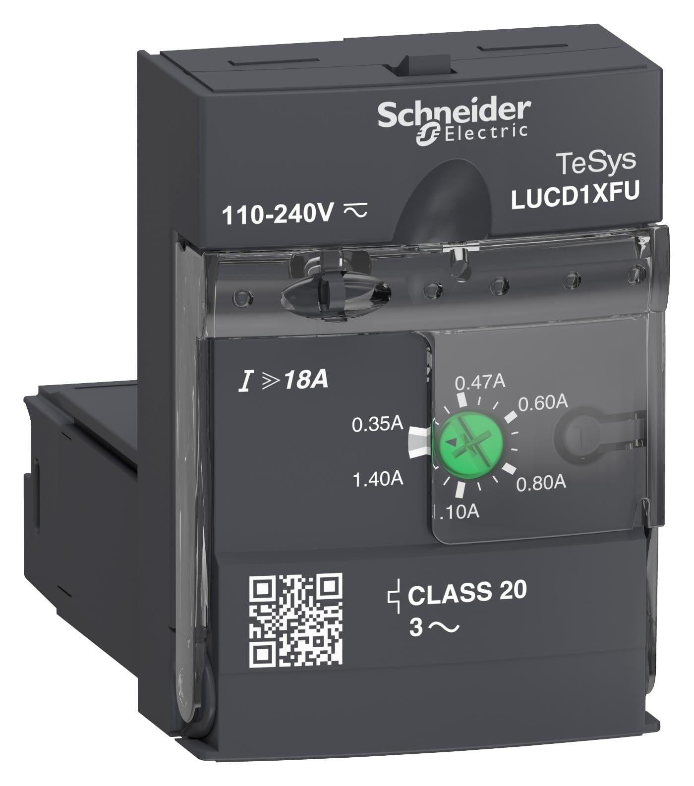 SCHNEIDER ELECTRIC Motor Starter LUCD1XFU UNIT 0.35-1.4A110-240V SCHNEIDER ELECTRIC 3407852 LUCD1XFU