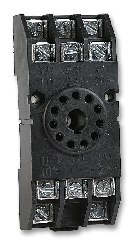 MULTICOMP Relay Sockets MCS11P SOCKET, DIN/SURFACE, 11 PIN MULTICOMP 1547937 MCS11P