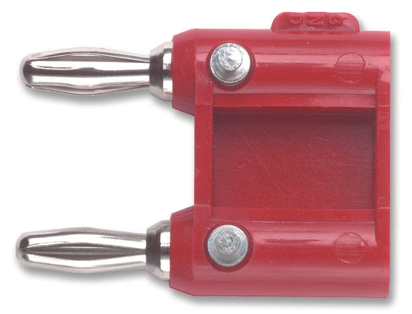POMONA Banana MDP-S-2 ADAPTOR, 2X, 4MM+CABLE, RING, RED POMONA 4435916 MDP-S-2