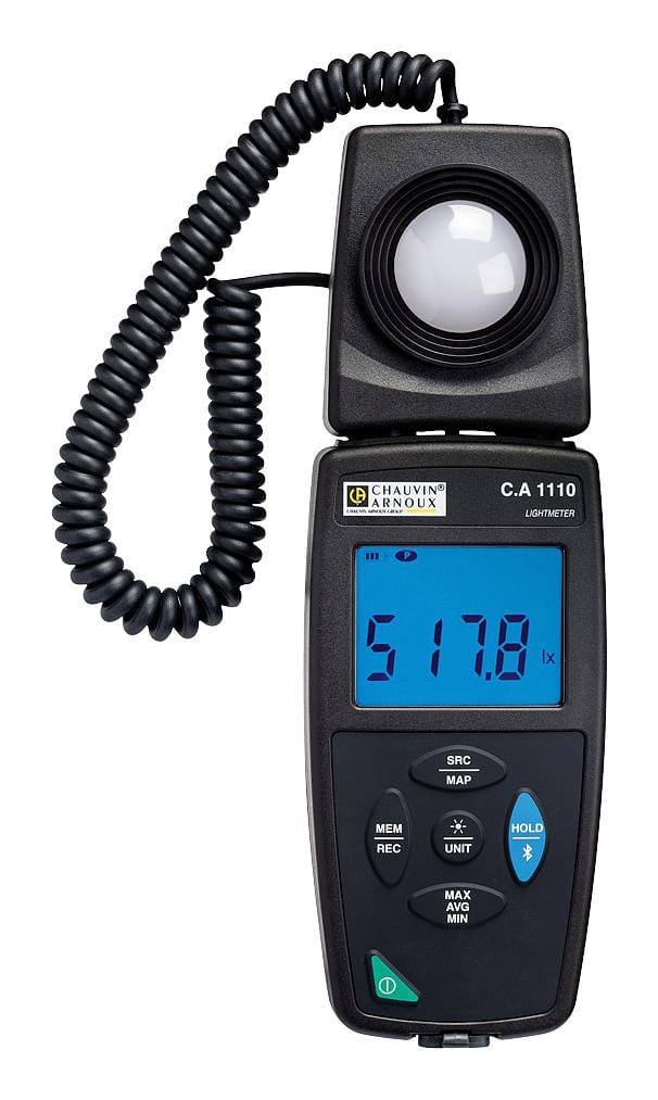 CHAUVIN ARNOUX Lux P01654110 LOGGER LUXMETER, 0.1 TO 200000LX CHAUVIN ARNOUX 2946835 P01654110