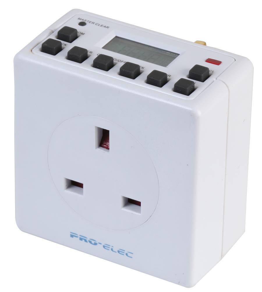 PRO ELEC Timeswitch PEL00410 TIMER SWITCH, DIGITAL, 250VAC PRO ELEC 2777069 PEL00410