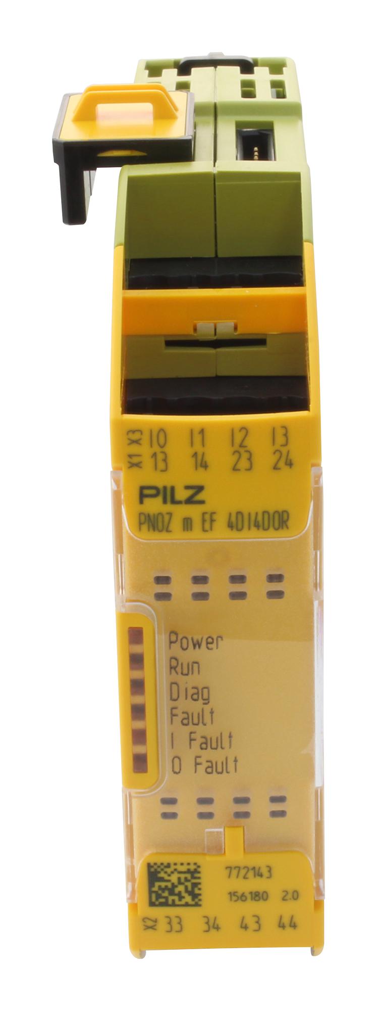 PILZ I/O Modules PNOZ M EF 4DI4DOR I/O MODULE, DIGITAL, 4I/P, 4O/P, PLUG-IN PILZ 2837916 PNOZ M EF 4DI4DOR